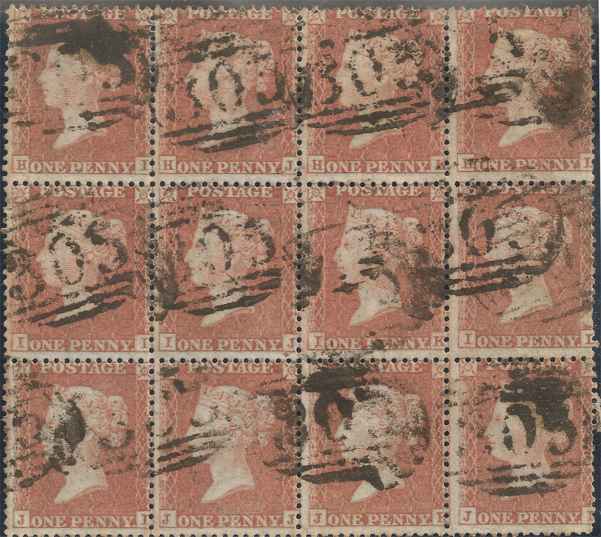 Plate 12 I-I, I-J, I-K, I-L, J-I, J-J, J-K, J-L