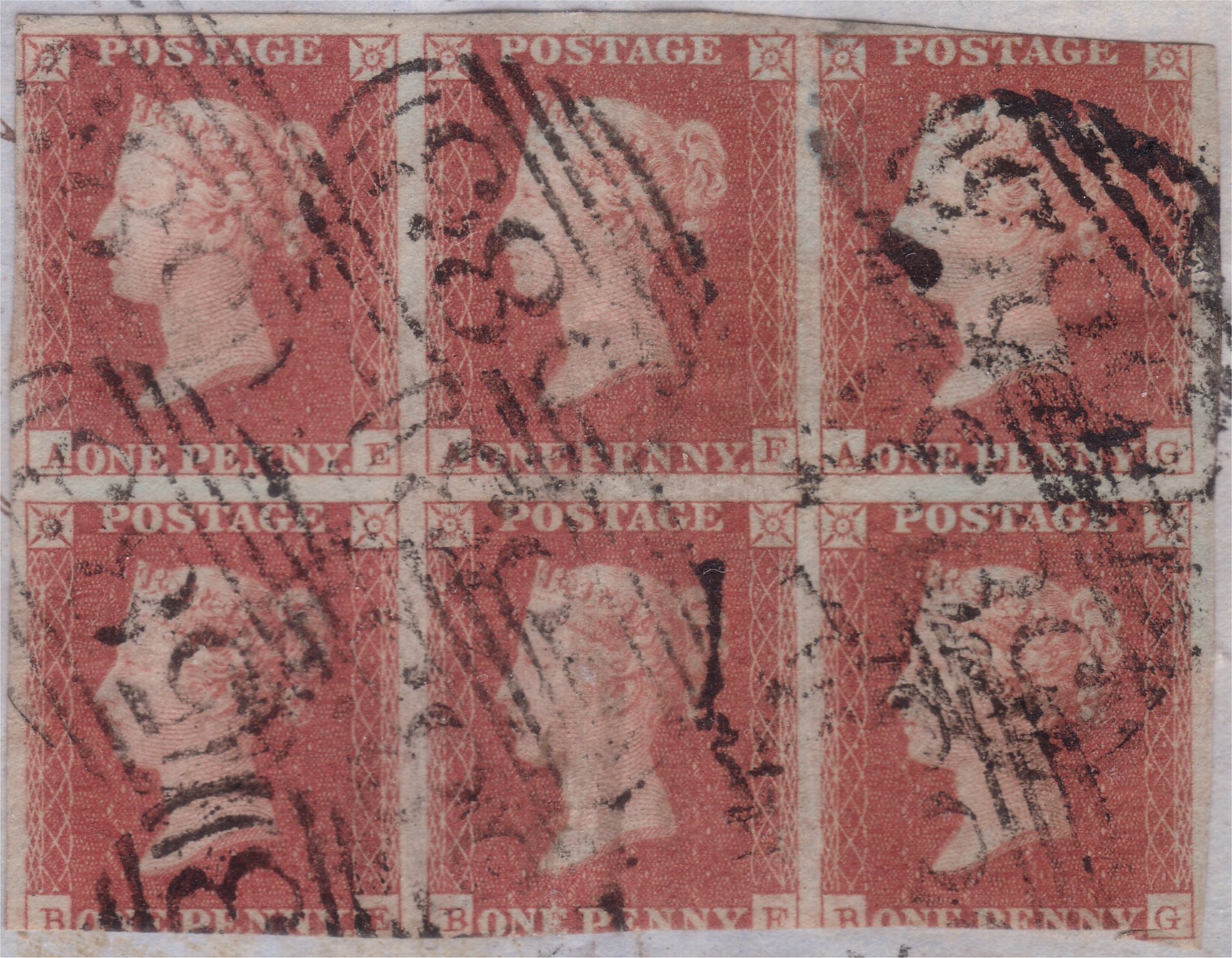 Plate 95 A-E, A-F, A-G