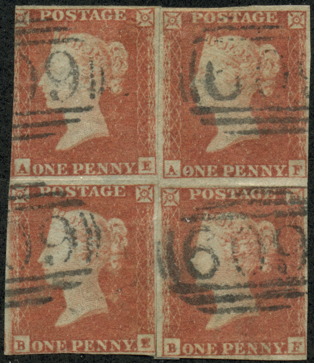 Plate 103 A-E, A-F, B-E, B-F