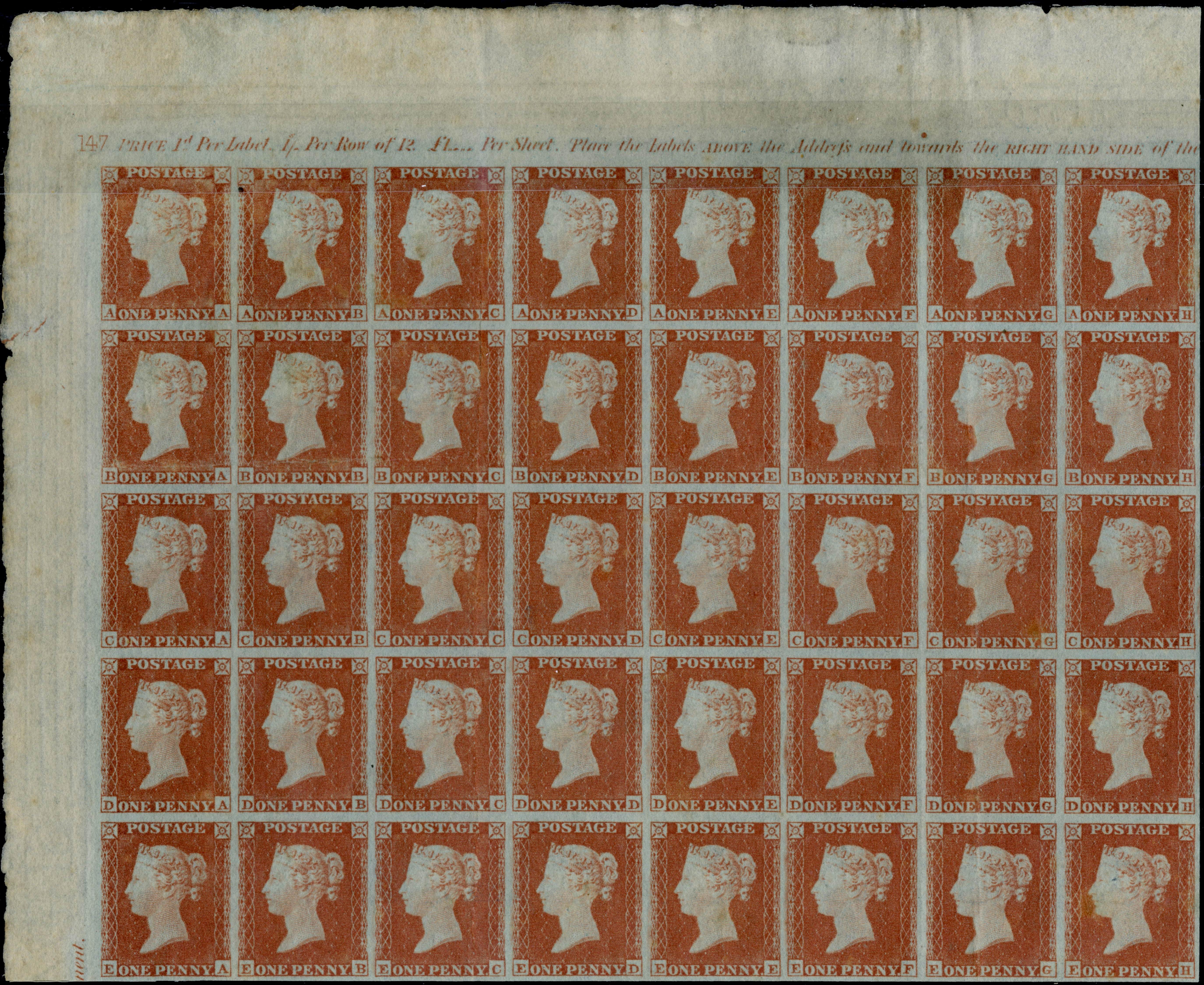 Plate 147 A-A, A-B, A-C, A-D, A-E, A-F, A-G, A-H
