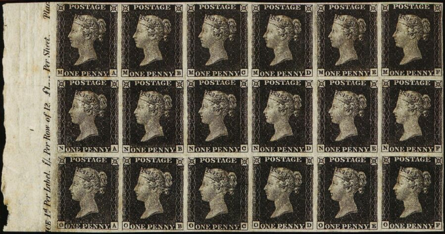 Plate 1B M-A, M-B, M-C, M-D, M-E, M-F, N-A, N-B, N-C, N-D, N-E, N-F, O-A, O-B, O-C, O-D, O-E, O-F